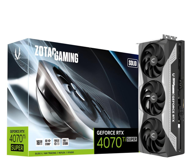Zotac GeForce RTX 4070 Ti SUPER GAMING SOLID 16GB GDDR6X - 1278768 - zdjęcie